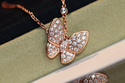 [Ornora Jewelry]BUTTERFLY DIAMOND NECKLACE