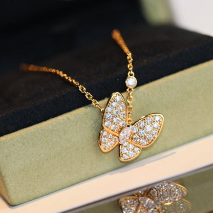 [Ornora Jewelry]BUTTERFLY DIAMOND NECKLACE