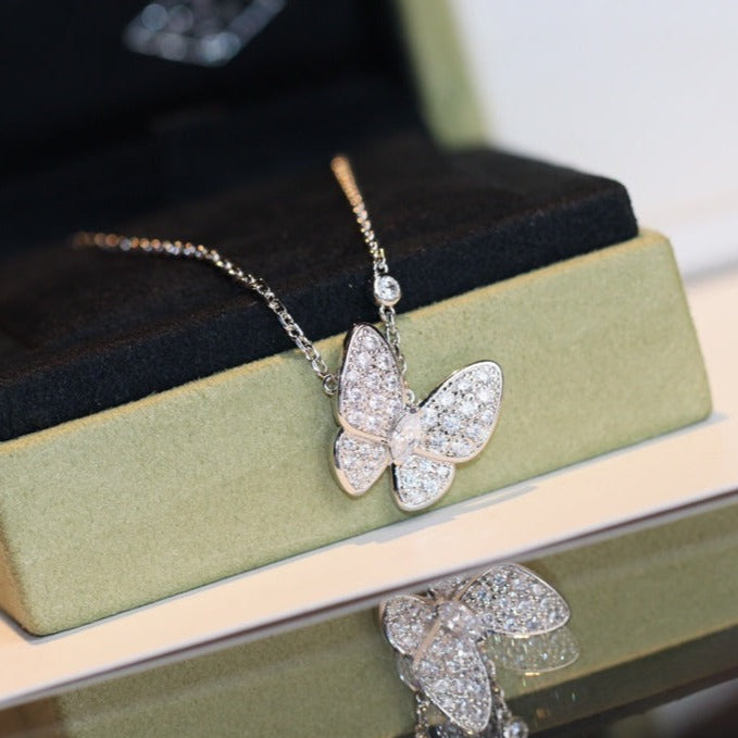 [Ornora Jewelry]BUTTERFLY DIAMOND NECKLACE