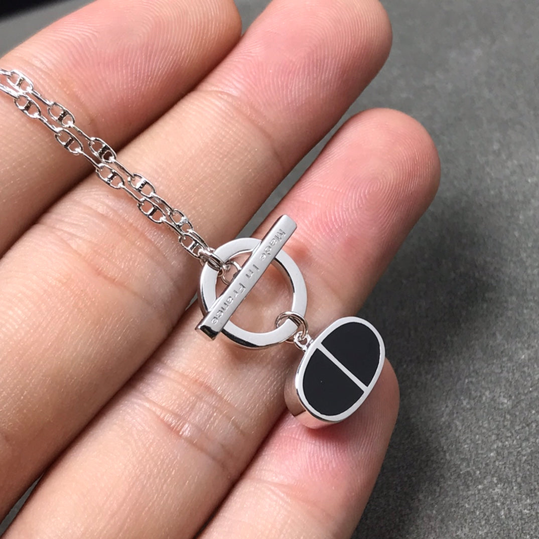 [Ornora Jewelry]CHAINE VERSO BLACK CERAMIC  NECKLACE