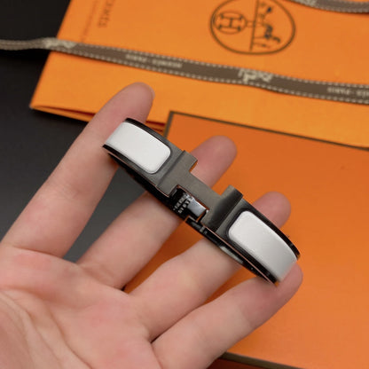 [Ornora Jewelry]H BRACELET 12MM BLACK WHITE CERAMIC