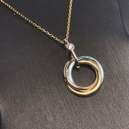 [Ornora Jewelry]TRINITY  NECKLACE 1 DIAMOND