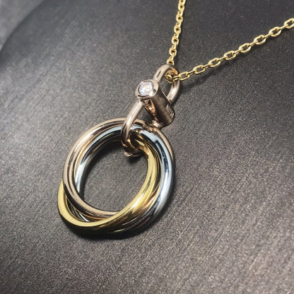 [Ornora Jewelry]TRINITY  NECKLACE 1 DIAMOND
