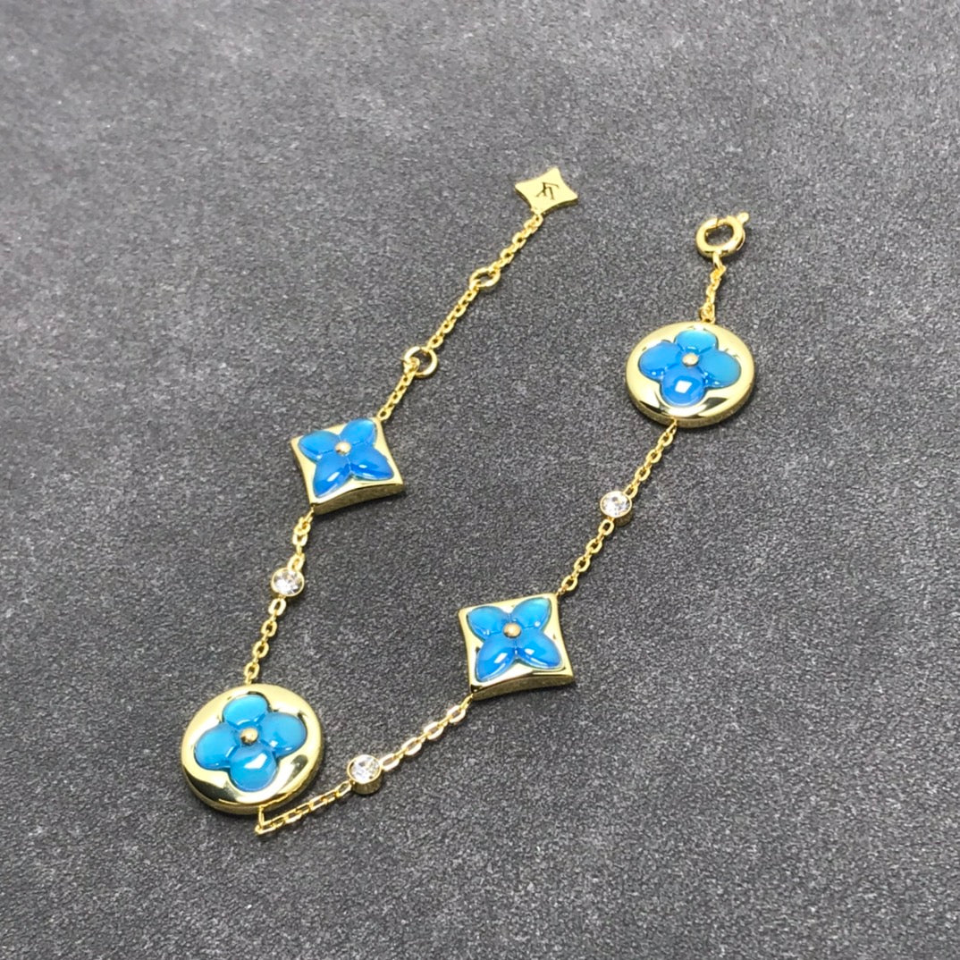 [Ornora Jewelry]STAR AND SUN TURQUOISE 4 MOTIFS 3 DIAMONDS