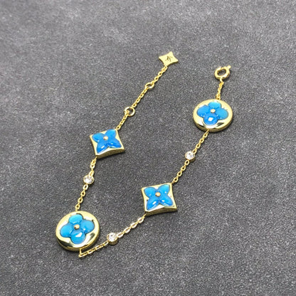 [Ornora Jewelry]STAR AND SUN TURQUOISE 4 MOTIFS 3 DIAMONDS
