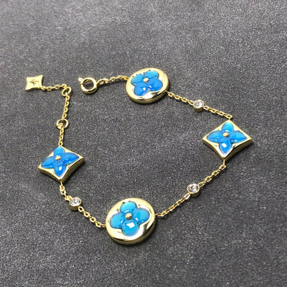 [Ornora Jewelry]STAR AND SUN TURQUOISE 4 MOTIFS 3 DIAMONDS
