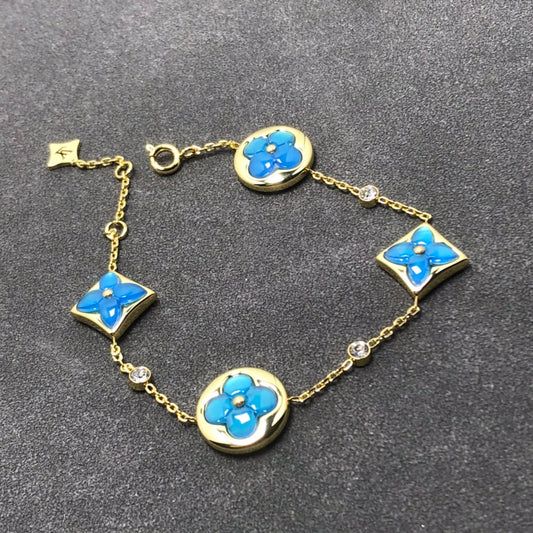 [Ornora Jewelry]STAR AND SUN TURQUOISE 4 MOTIFS 3 DIAMONDS