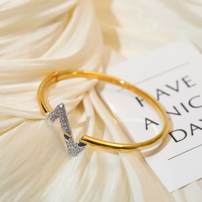 [Ornora Jewelry]VOLTE UPSITE DOWN GOLD DIAMOND BRACELET
