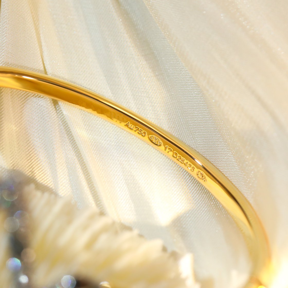 [Ornora Jewelry]VOLTE UPSITE DOWN GOLD DIAMOND BRACELET