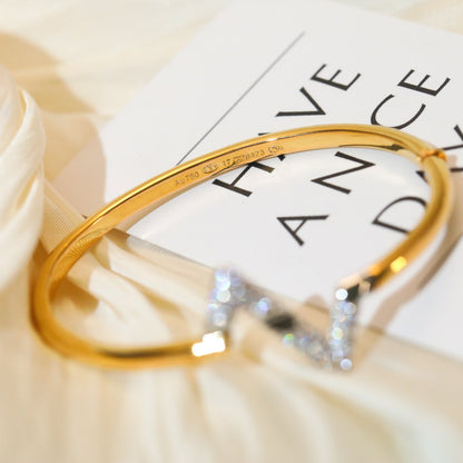 [Ornora Jewelry]VOLTE UPSITE DOWN GOLD DIAMOND BRACELET