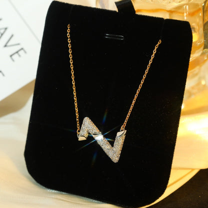 [Ornora Jewelry]VOLT SILVER DIAMOND PEDANT NECKLACE