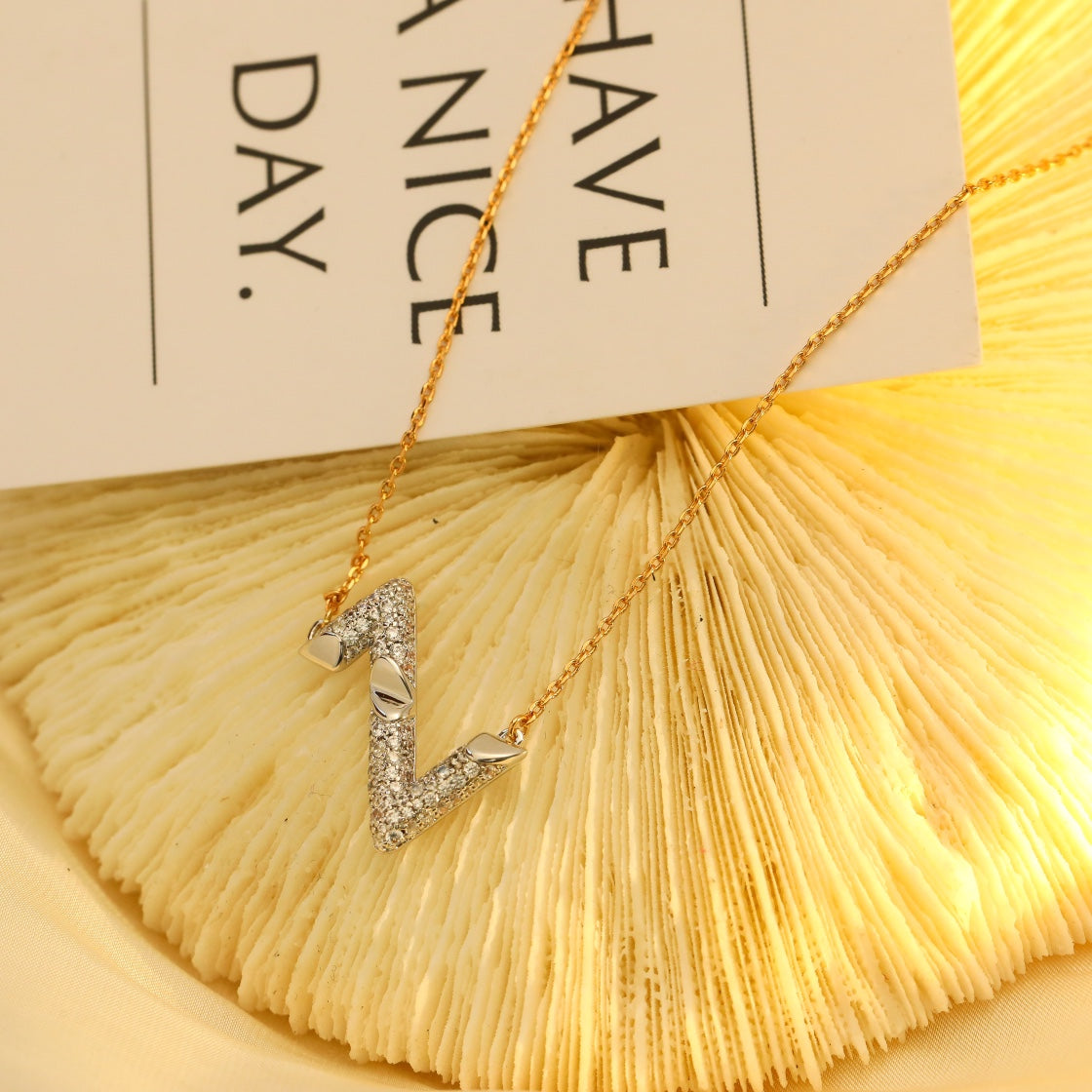 [Ornora Jewelry]VOLT SILVER DIAMOND PEDANT NECKLACE