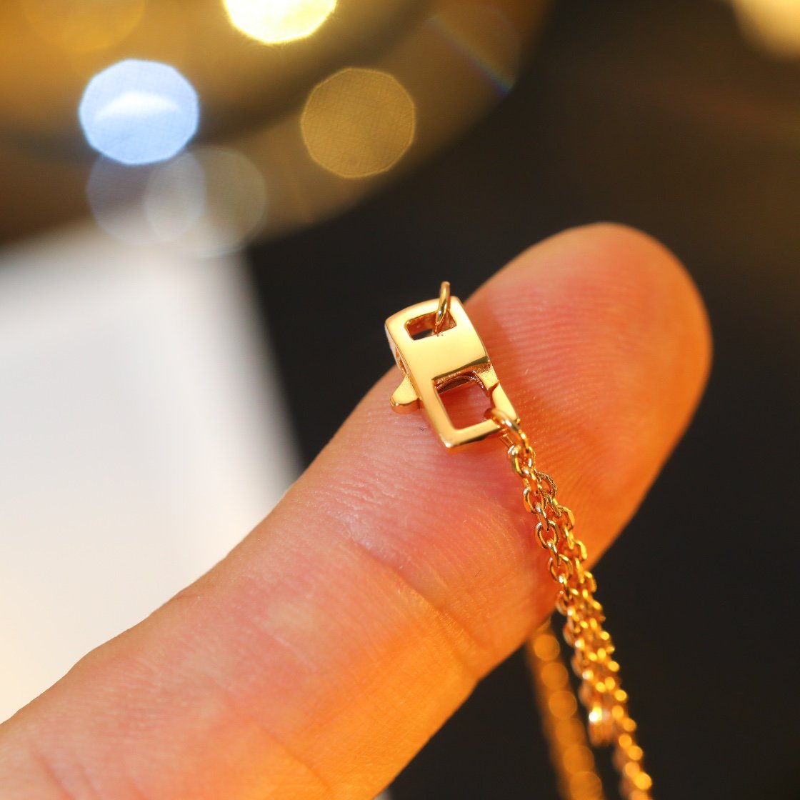[Ornora Jewelry]STAR AND SUN DIAMOND PINK GOLD NECKLACE
