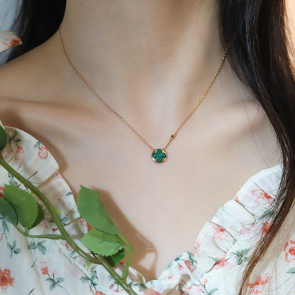 [Ornora Jewelry]SUN PEDANT PINK GOLD 1 DIAMOND NECKLACE