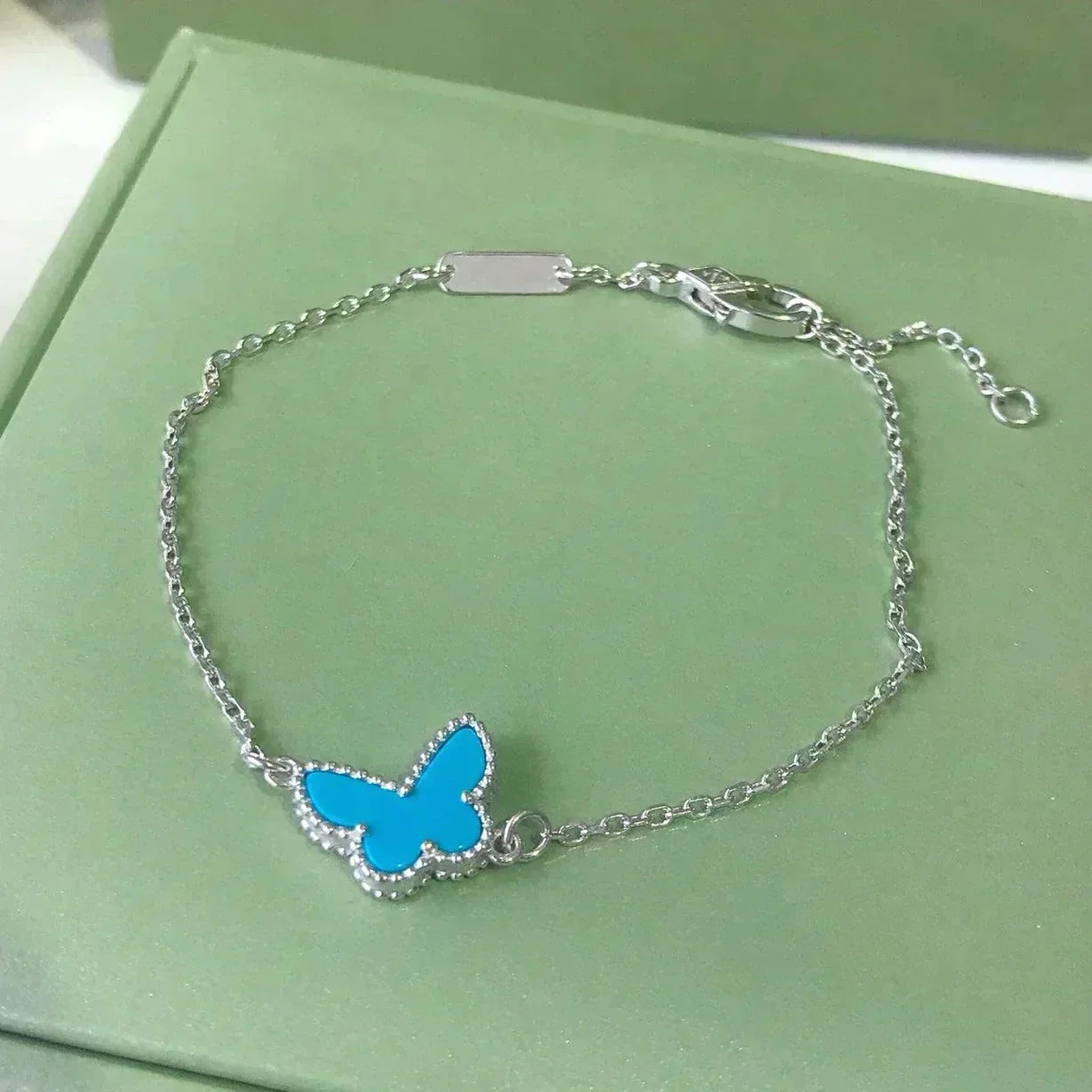 [Ornora Jewelry]BUTTERFLY TURQUOISE BUTTERFLY BRACELET SILVER