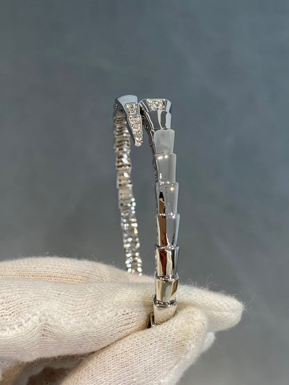 [Ornora Jewelry]SERPENTI BRACELET DIAMONDS SILVER