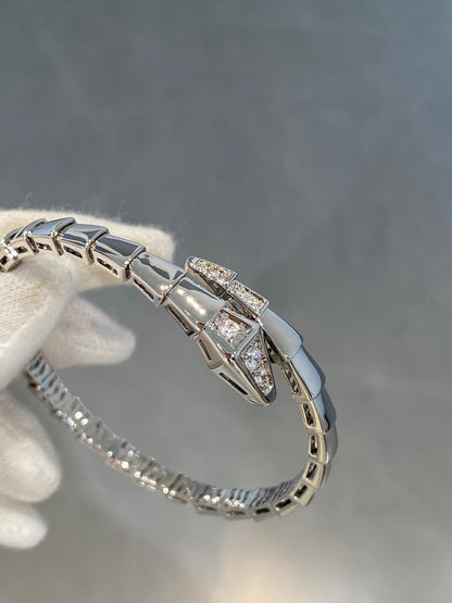 [Ornora Jewelry]SERPENTI BRACELET DIAMONDS SILVER