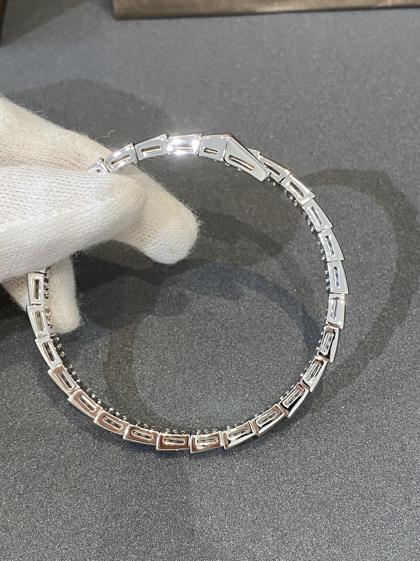 [Ornora Jewelry]SERPENTI BRACELET DIAMONDS SILVER
