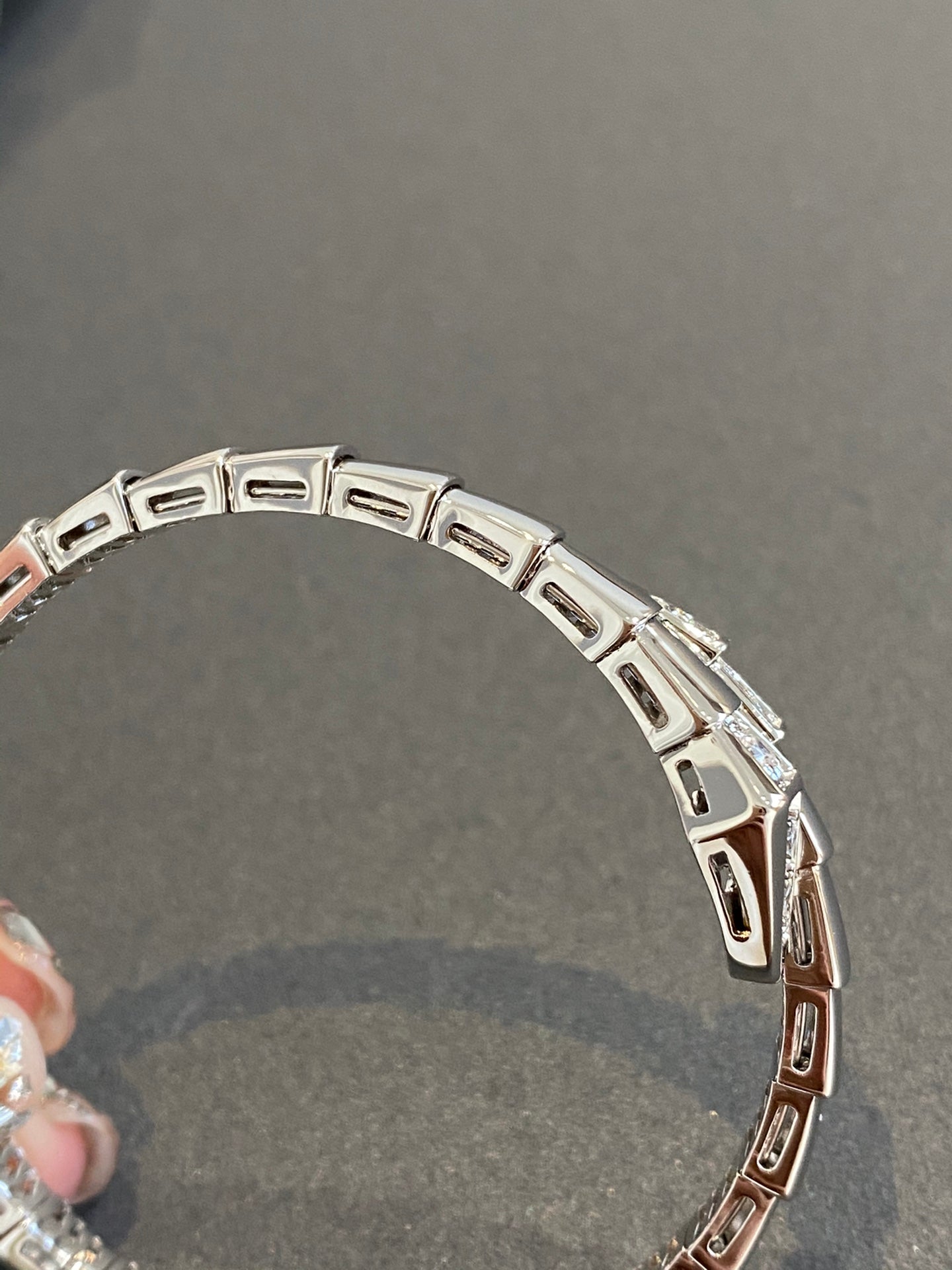 [Ornora Jewelry]SERPENTI BRACELET DIAMONDS SILVER