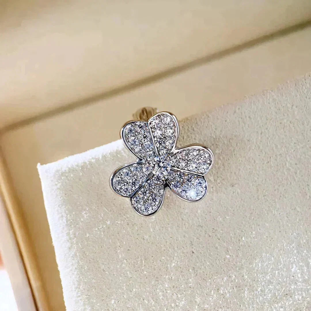 [Ornora Jewelry]CLOVER COMOS DIAMOND EARRINGS SILVER
