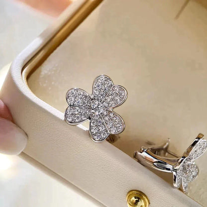[Ornora Jewelry]CLOVER COMOS DIAMOND EARRINGS SILVER