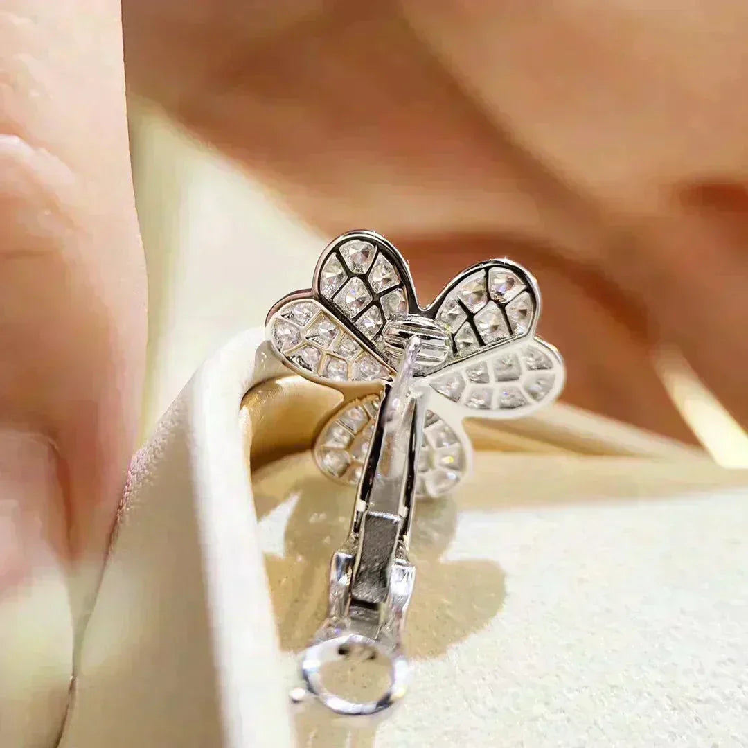 [Ornora Jewelry]CLOVER COMOS DIAMOND EARRINGS SILVER