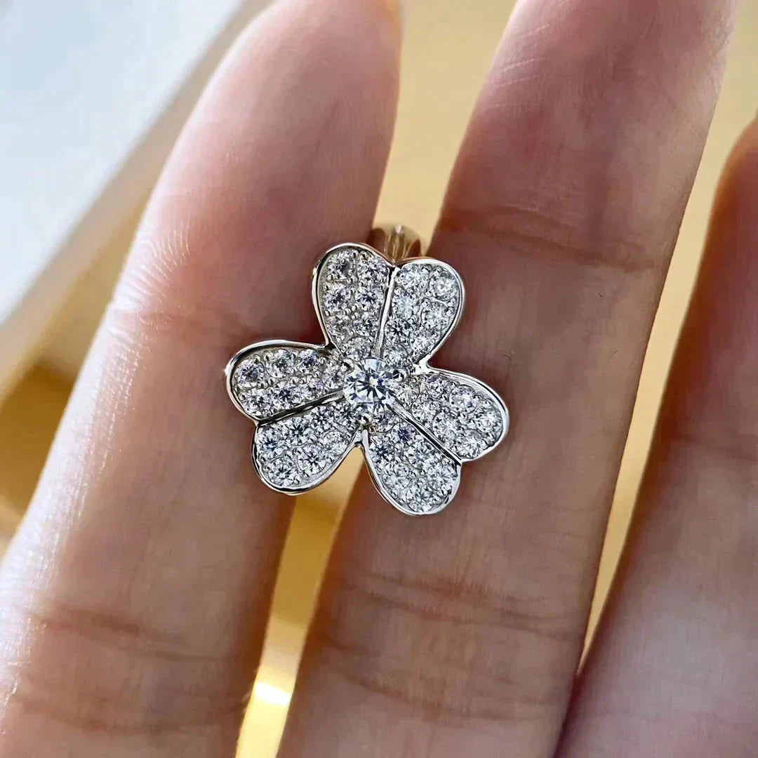 [Ornora Jewelry]CLOVER COMOS DIAMOND EARRINGS SILVER