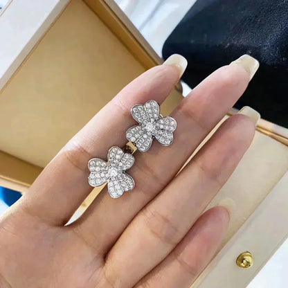 [Ornora Jewelry]CLOVER COMOS DIAMOND EARRINGS SILVER
