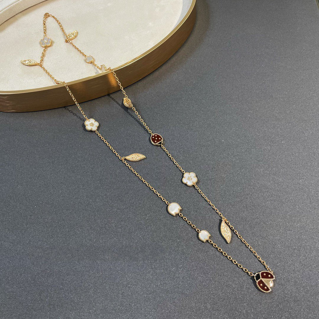 [Ornora Jewelry]LUCKY SPRING 15 MOTIFS GOLD NECKLACE