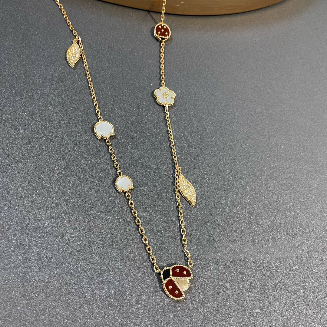 [Ornora Jewelry]LUCKY SPRING 15 MOTIFS GOLD NECKLACE