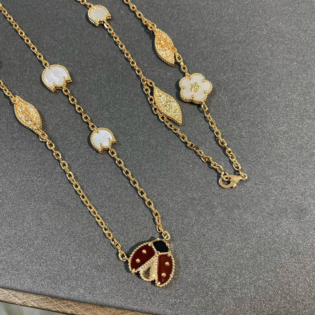 [Ornora Jewelry]LUCKY SPRING 15 MOTIFS GOLD NECKLACE