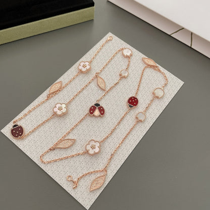 [Ornora Jewelry]LUCKY SPRING 15 MOTIFS ROSE GOLD NECKLACE