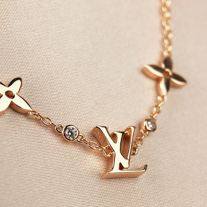[Ornora Jewelry]STAR AND SUN 7 MOTIFS GOLD BRACELET