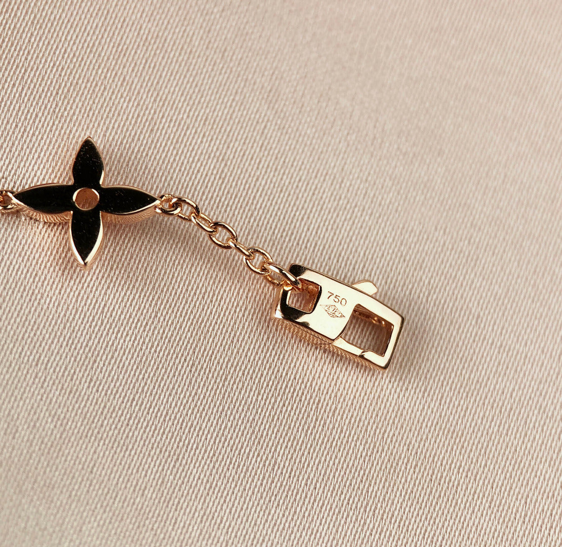 [Ornora Jewelry]STAR AND SUN 7 MOTIFS GOLD BRACELET