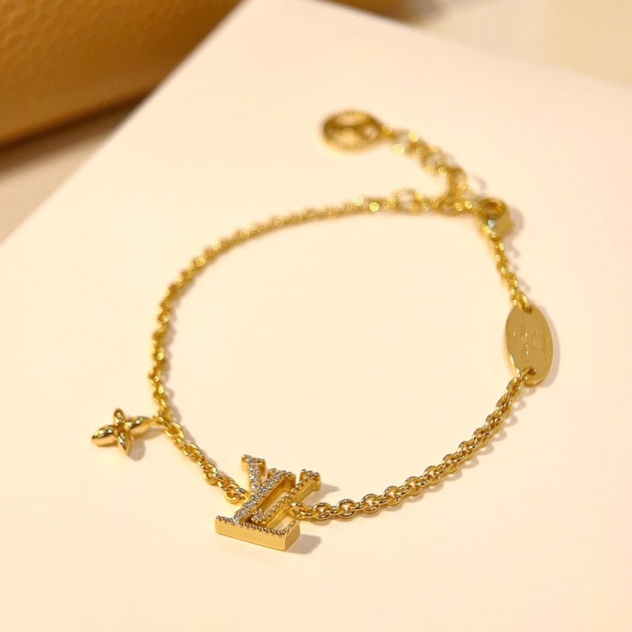 [Ornora Jewelry]LOGO STAR MOTIF GOLD BRACELET
