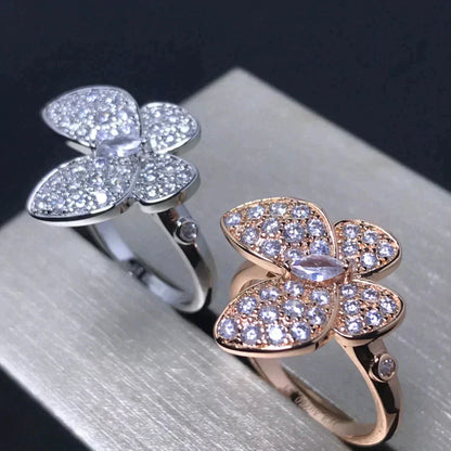 [Ornora Jewelry]BUTTERFLY PINK GOLD DIAMOND RING