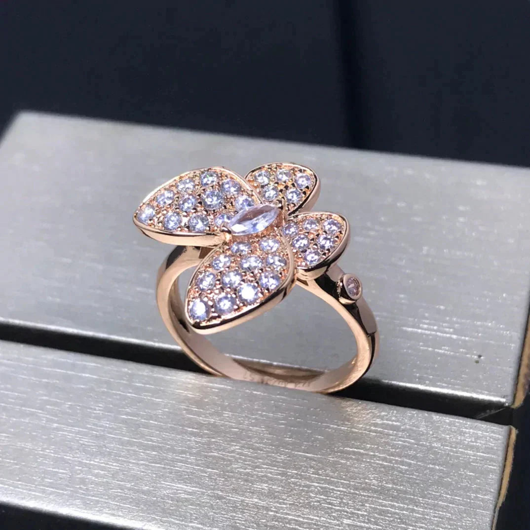 [Ornora Jewelry]BUTTERFLY PINK GOLD DIAMOND RING