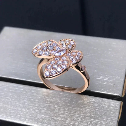 [Ornora Jewelry]BUTTERFLY PINK GOLD DIAMOND RING