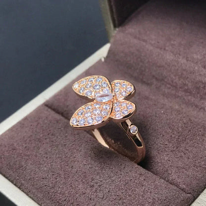 [Ornora Jewelry]BUTTERFLY PINK GOLD DIAMOND RING