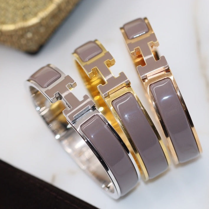 [Ornora Jewelry]H BRACELET 12MM BROWN