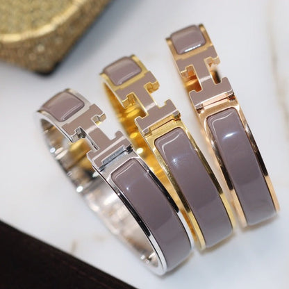 [Ornora Jewelry]H BRACELET 12MM BROWN