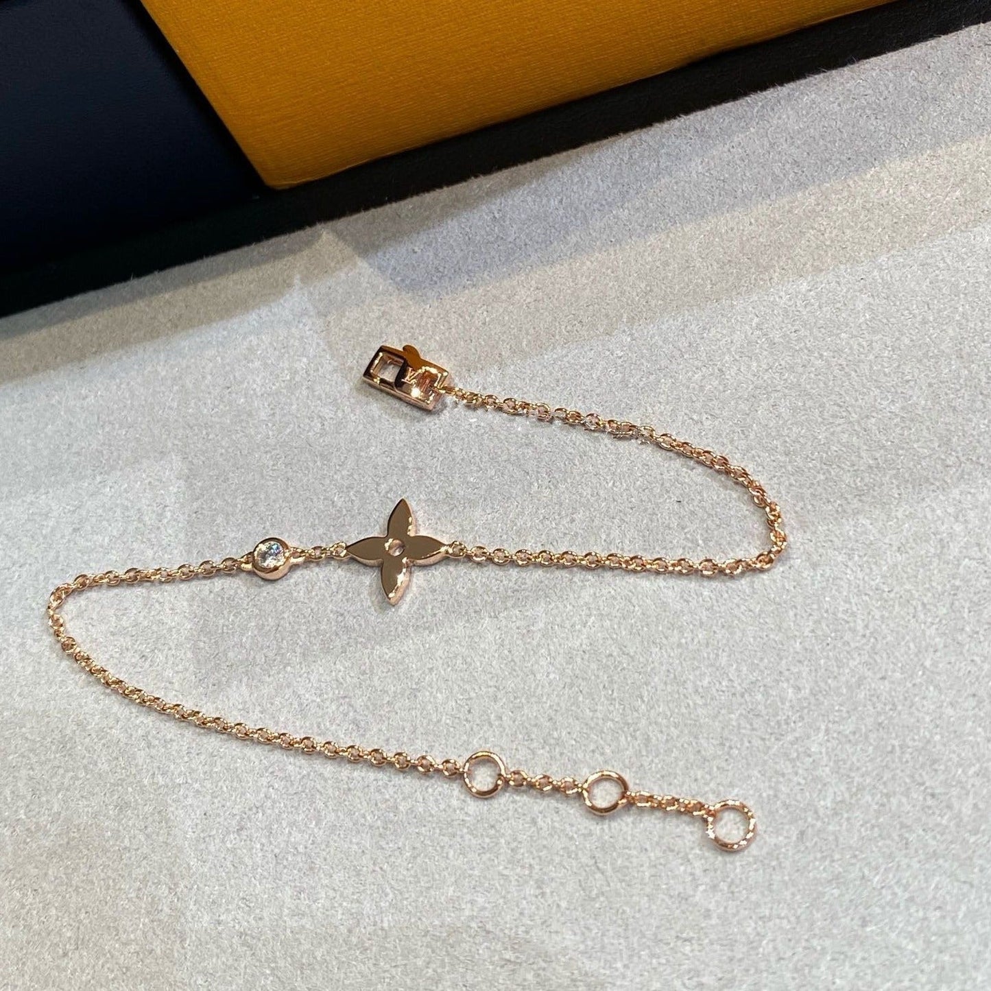 [Ornora Jewelry]STAR DIAMOND PINK GOLD BRACELET