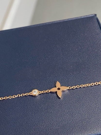 [Ornora Jewelry]STAR DIAMOND PINK GOLD BRACELET