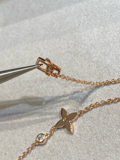 [Ornora Jewelry]STAR DIAMOND PINK GOLD BRACELET