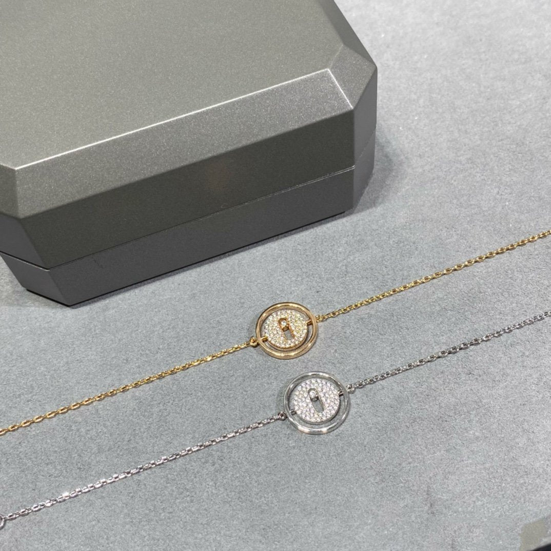 [Ornora Jewelry]LUCKY MOVE DIAMOND PAVED BRACELET