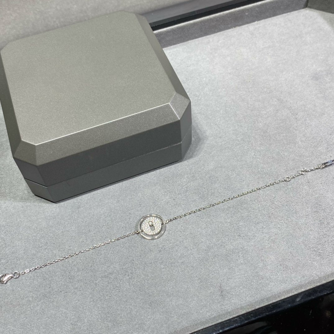 [Ornora Jewelry]LUCKY MOVE DIAMOND PAVED BRACELET