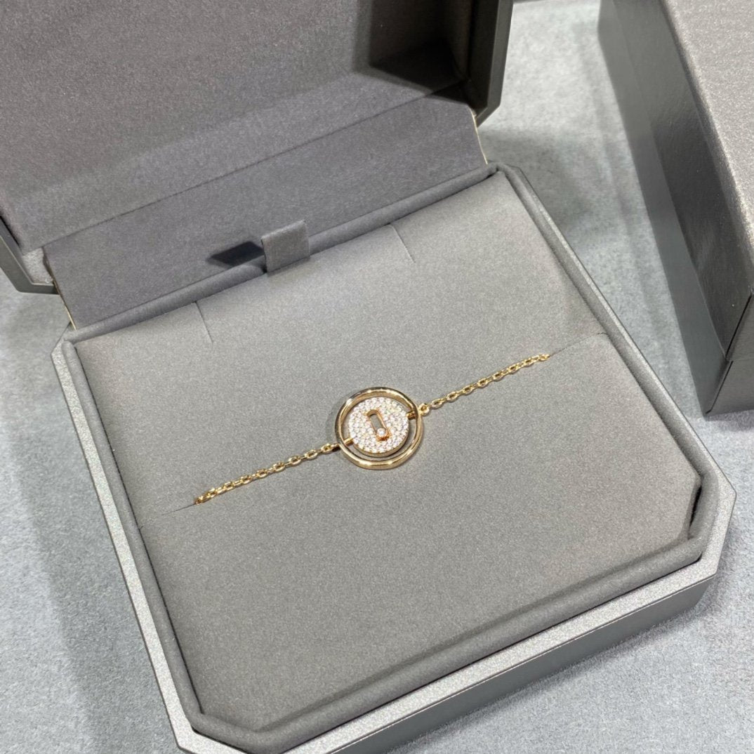 [Ornora Jewelry]LUCKY MOVE DIAMOND PAVED BRACELET