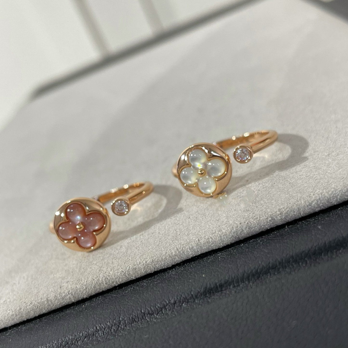 [Ornora Jewelry]SUN 1 DIAMOND PINK MOP RING