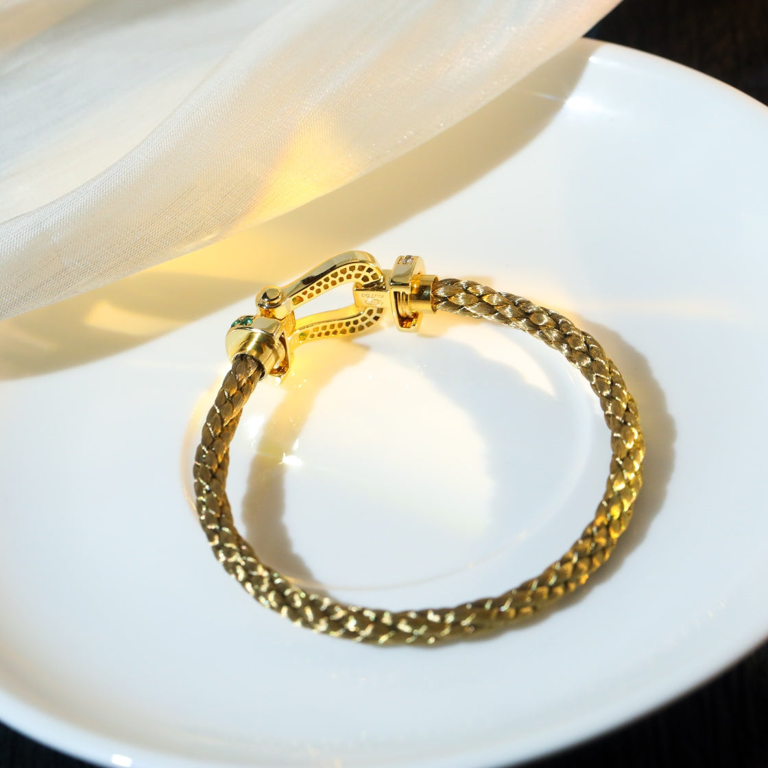 [Ornora Jewelry]FORCE 10 GOLD GREEN DIAMOND PAVED