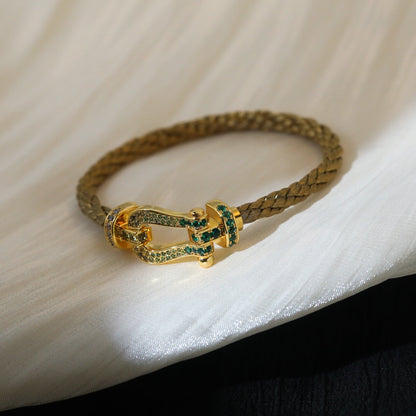 [Ornora Jewelry]FORCE 10 GOLD GREEN DIAMOND PAVED